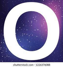 An Illustrated Icon Isolated on a Background - O