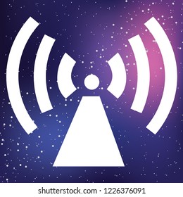 An Illustrated Icon Isolated on a Background - Radio Tower