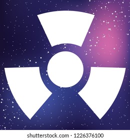 An Illustrated Icon Isolated on a Background - Radio Active Round