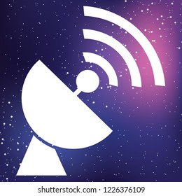 An Illustrated Icon Isolated on a Background - Radar