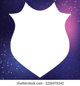 An Illustrated Icon Isolated on a Background - Pointy Shield