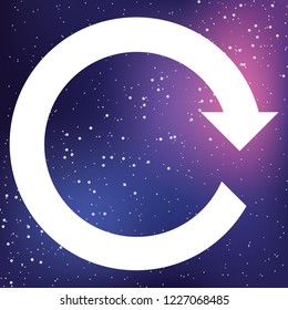 An Illustrated Icon Isolated on a Background - Refresh Forward