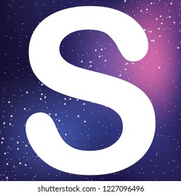 An Illustrated Icon Isolated on a Background - S