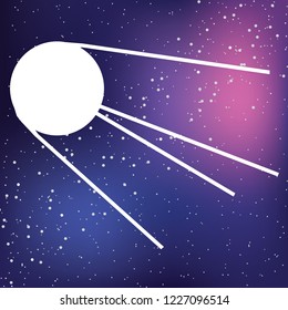 An Illustrated Icon Isolated on a Background - Sputnik