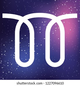 An Illustrated Icon Isolated on a Background - Seat Belt Reminder Light