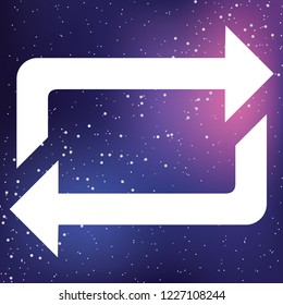 An Illustrated Icon Isolated on a Background - Squared Refresh