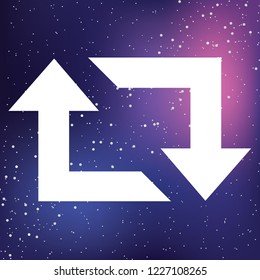 An Illustrated Icon Isolated on a Background - Square Refresh