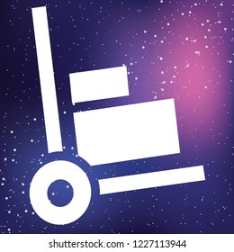 An Illustrated Icon Isolated on a Background - Trolley