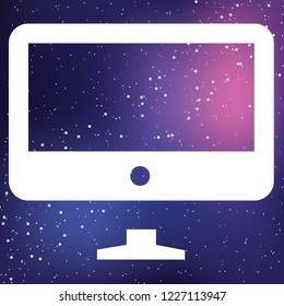 An Illustrated Icon Isolated on a Background - TV