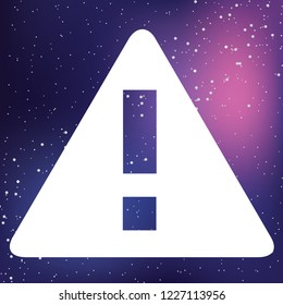 An Illustrated Icon Isolated on a Background - Triangle Exclamation