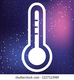 An Illustrated Icon Isolated on a Background - Thermometer