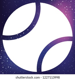 An Illustrated Icon Isolated on a Background - Tennis Ball