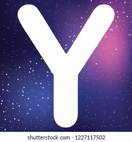 An Illustrated Icon Isolated on a Background - Y