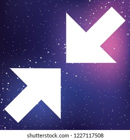 An Illustrated Icon Isolated on a Background - Zoom Out