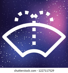 An Illustrated Icon Isolated on a Background - Windscreen Wipers Spray Light