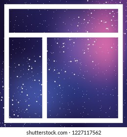 An Illustrated Icon Isolated on a Background - Web Wireframe Split Top Left
