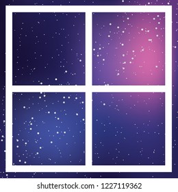 Illustrated Icon Isolated on a Background - Web Wireframe Square Split