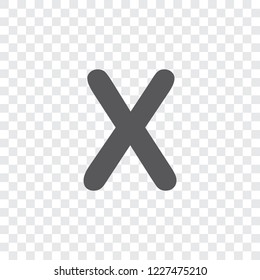 An Illustrated Icon Isolated on a Background - X