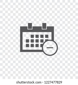 An Illustrated Icon Isolated on a Background - Square Calendar Remove