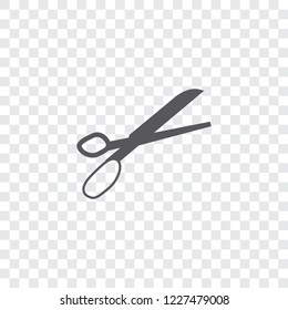 An Illustrated Icon Isolated on a Background - Scissors