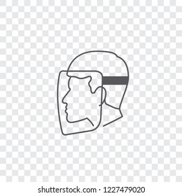 An Illustrated Icon Isolated on a Background - Safety Visor