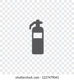 An Illustrated Icon Isolated on a Background - Safety Fire Extinguisher