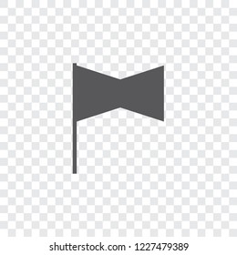 An Illustrated Icon Isolated on a Background - Rectangular Cross Flag