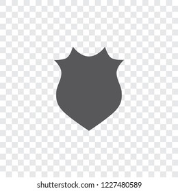 An Illustrated Icon Isolated on a Background - Pointy Shield