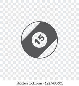 An Illustrated Icon Isolated on a Background - Pool Ball