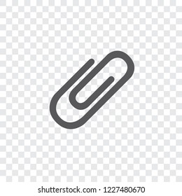An Illustrated Icon Isolated on a Background - Paperclip
