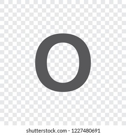 An Illustrated Icon Isolated on a Background - O
