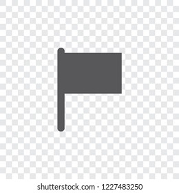 An Illustrated Icon Isolated on a Background - Flag