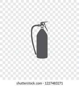 An Illustrated Icon Isolated on a Background - Fire Extinguisher Large
