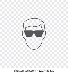 An Illustrated Icon Isolated on a Background - Eye Protection Glasses