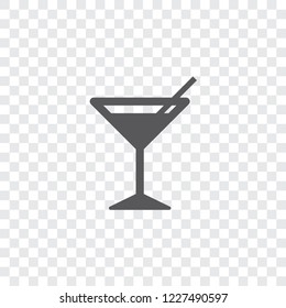An Illustrated Icon Isolated on a Background - Cocktail