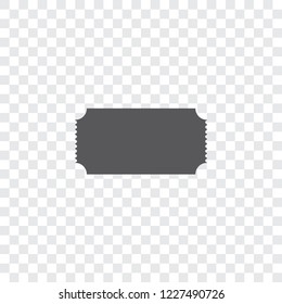 An Illustrated Icon Isolated on a Background - Cinema Ticket