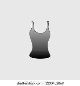 An Illustrated Icon Isolated on a Background - Vest Top