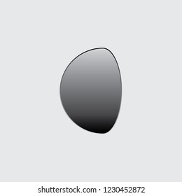 An Illustrated Icon Isolated on a Background - Waning Gibbous Moon-94