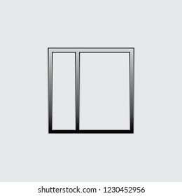 An Illustrated Icon Isolated on a Background - Web Wireframe Split Left