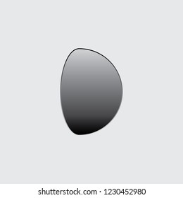 An Illustrated Icon Isolated on a Background - Waxing Gibbous Moon