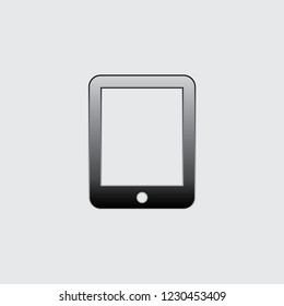 An Illustrated Icon Isolated on a Background - Tablet