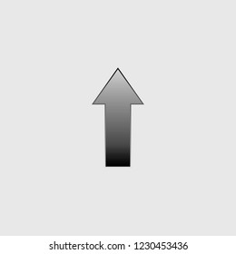 An Illustrated Icon Isolated on a Background - Up Arrow