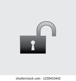 An Illustrated Icon Isolated on a Background - Unlock