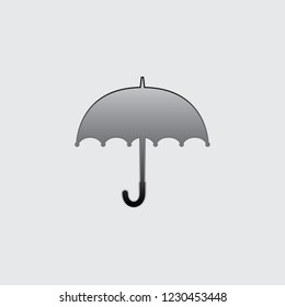An Illustrated Icon Isolated on a Background - Umbrella