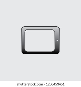 An Illustrated Icon Isolated on a Background - Tablet Computer