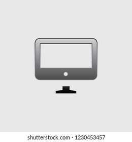 An Illustrated Icon Isolated on a Background - TV