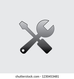 An Illustrated Icon Isolated on a Background - Tools
