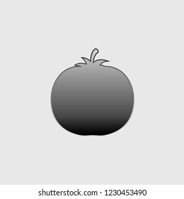 An Illustrated Icon Isolated on a Background - Tomato