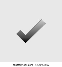 An Illustrated Icon Isolated on a Background - Tick Success