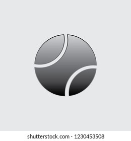 An Illustrated Icon Isolated on a Background - Tennis Ball